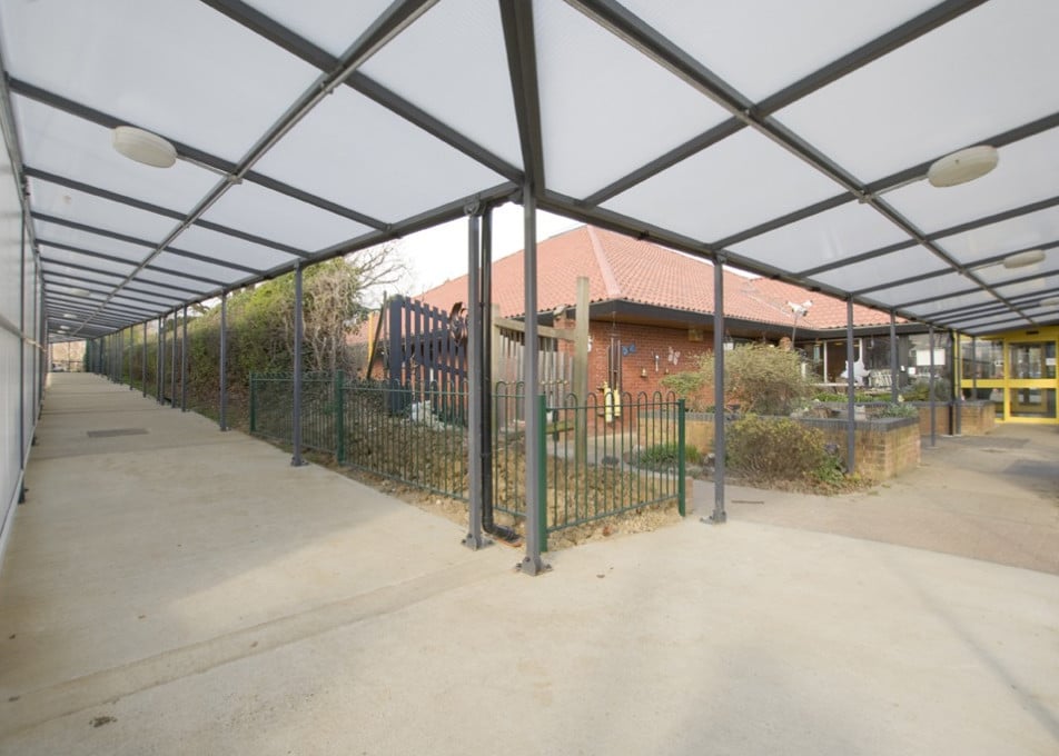 Image of a walkway installed at Barnwell School