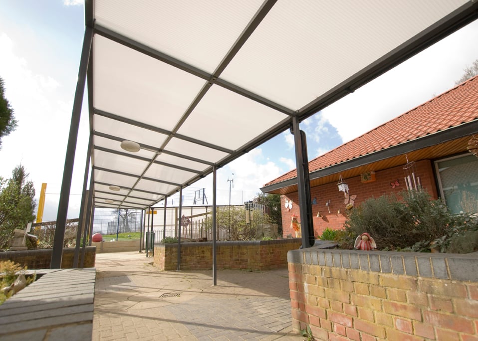 Image of a walkway installed at Barnwell School